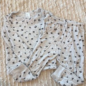 H&M Gray and Black Pajama Sets Matching Set